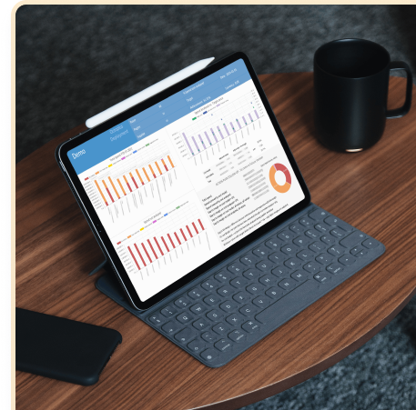 Captura de pantalla de la función de informes de KPI